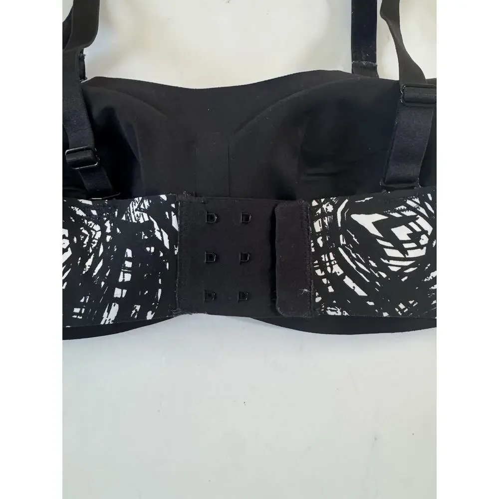Knix Size 1 Wireless T-shirt Bra LOT of 2 Gray and Black / White #NE208